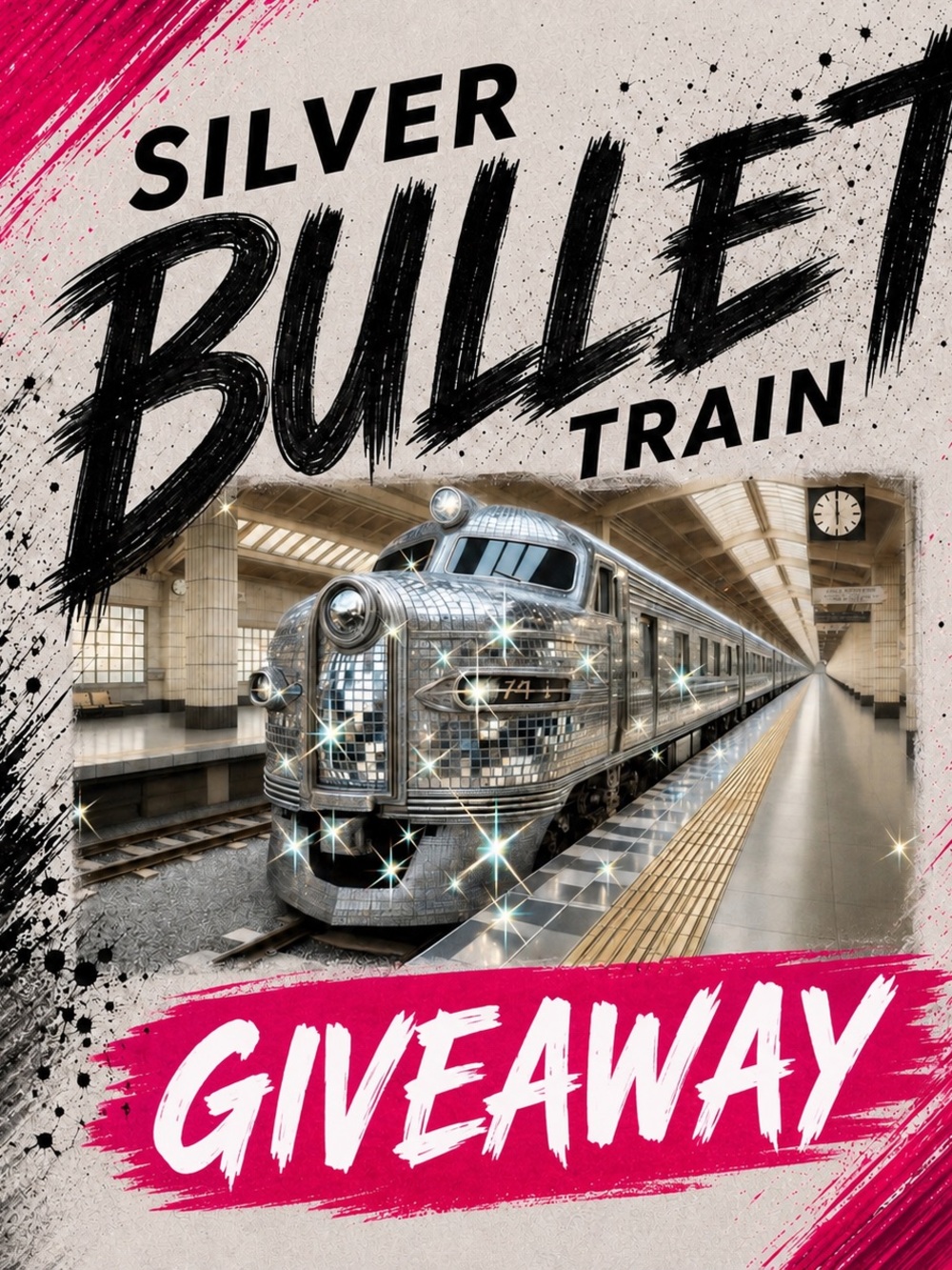 Silver Bullet Train FACE MASK GIVEAWAY